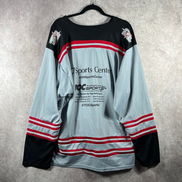 Huntsville Havoc Hockey Promo Jersey Mens Size XL Gray Minor League TOC Sports - Picture 5 of 10